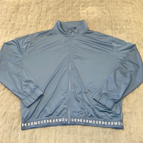 Under Armour Jackets & Blazers - Under Armour Track Jacket, Running, Bomber Jacket, Polyester, Blue, Size M